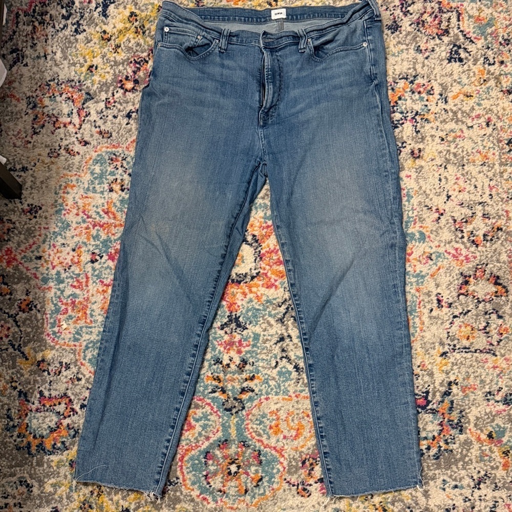 Edwin Slim Fit Denim Jeans size 34 with frayed ends